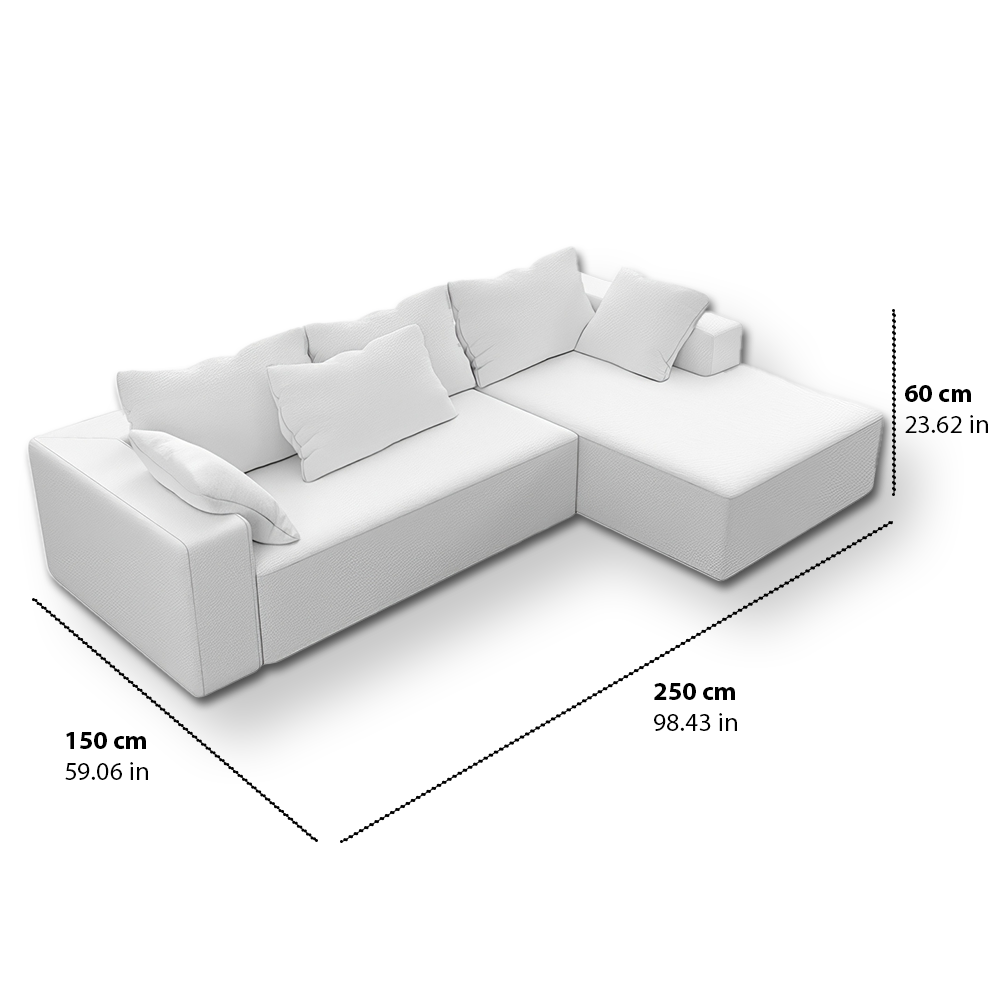 Gray sectional sofa