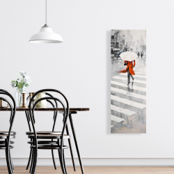 Toile 16 x 48 - Jour pluvieux dans la ville