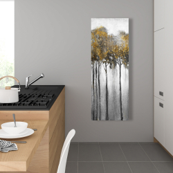 Toile 16 x 48 - Forêt abstraite jaune