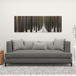 Canvas 16 x 48 - Hiking in the forest