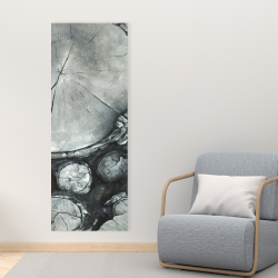 Canvas 16 x 48 - Textured wooden logs