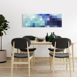 Toile 16 x 48 - Paysage pixelisé