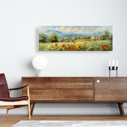 Toile 16 x 48 - Points rouges