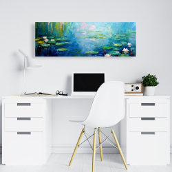 Toile 16 x 48 - Nénuphar