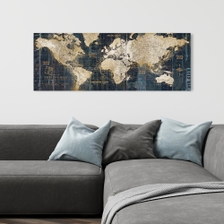 Canvas 16 x 48 - Vintage world map