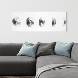 Canvas 16 x 48 - Black and white eclipse