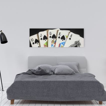 Jeu de cartes flush royale de pique