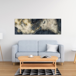 Toile 16 x 48 - Vieille carte du monde
