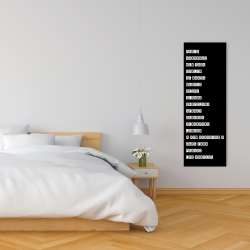 Canvas 16 x 48 - Table of big cities