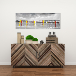 Canvas 16 x 48 - Sailing on the lake