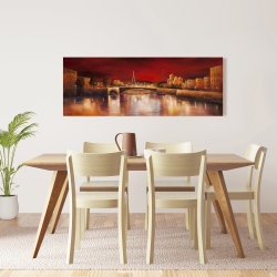 Canvas 16 x 48 - Paris by red dawn