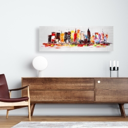 Canvas 16 x 48 - City in bright colors
