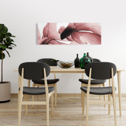 Toile 16 x 48 - Deux betta rouge