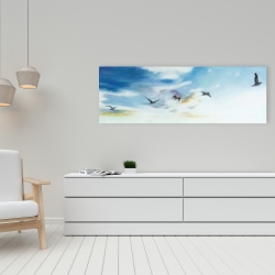 Canvas 16 x 48 - Birds in the sky