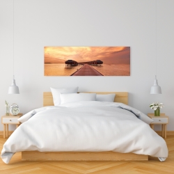 Toile 16 x 48 - Villas sur la mer