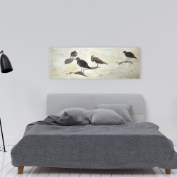 Toile 16 x 48 - Oiseaux bécasseau