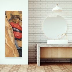 Toile 16 x 48 - Plan rapproché d'une bouche