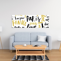 Canvas 16 x 48 - Bonjour paris