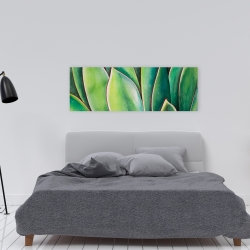 Toile 16 x 48 - Plante d'agave à l'aquarelle