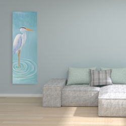 Canvas 16 x 48 - Great blue heron