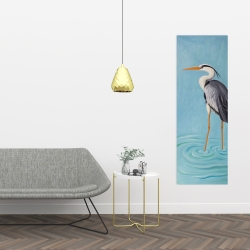 Canvas 16 x 48 - Grey heron