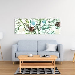 Toile 16 x 48 - Motif cocotte de pins