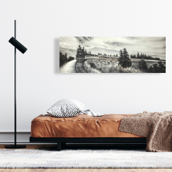 Canvas 16 x 48 - Steam engine train