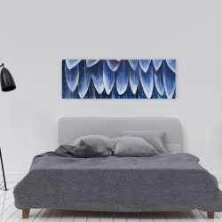 Toile 16 x 48 - Plumage bleu