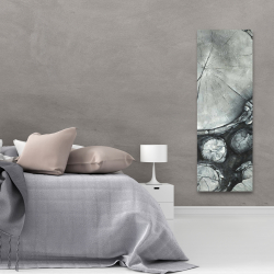 Canvas 20 x 60 - Textured wooden logs