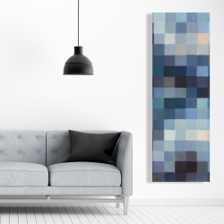 Toile 20 x 60 - Paysage montagneux pixelisé