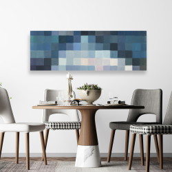 Toile 20 x 60 - Paysage montagneux pixelisé
