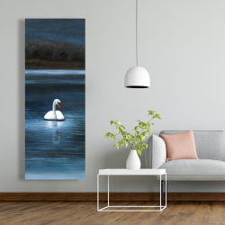 Toile 20 x 60 - Magnifique cygne