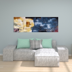 Canvas 20 x 60 - Abstract art with numbers