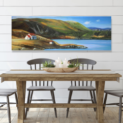 Toile 20 x 60 - Vallée écossaise par une belle journée