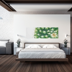 Toile 20 x 60 - Mini cactus à l'aquarelle