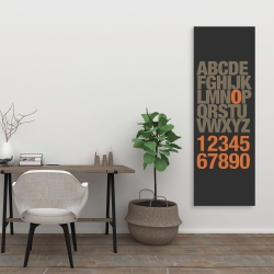 Toile 20 x 60 - Alphabet et numéro