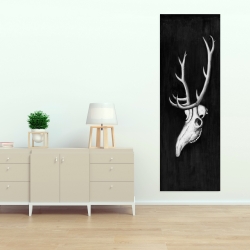 Canvas 20 x 60 - Deer skull in the dark