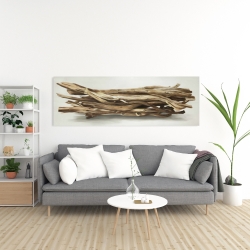 Toile 20 x 60 - Bois flotté laissé par la mer