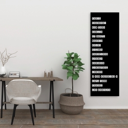 Canvas 20 x 60 - Table of big cities