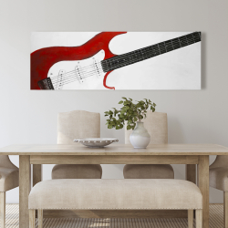 Canvas 20 x 60 - Red rock guitar