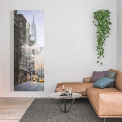 Canvas 20 x 60 - Morning in the streets of new-york city