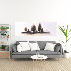 Canvas 20 x 60 - Landscape of trees