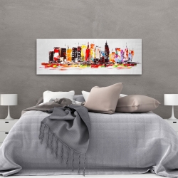 Canvas 20 x 60 - City in bright colors