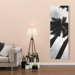 Canvas 20 x 60 - Monochrome palm trees
