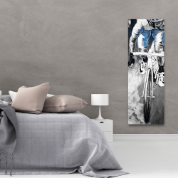 Toile 20 x 60 - Cycliste professionnel