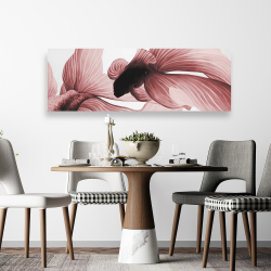 Toile 20 x 60 - Deux betta rouge