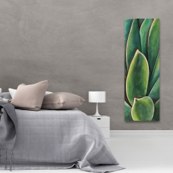 Toile 20 x 60 - Plante d'agave à l'aquarelle