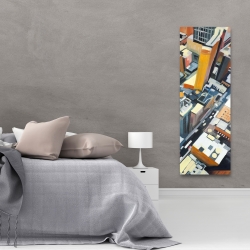 Canvas 20 x 60 - High top view of buildings in new york