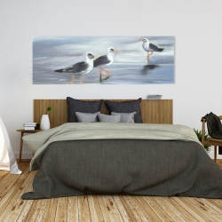Canvas 20 x 60 - Three gulls