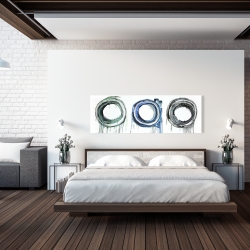 Toile 20 x 60 - Trio de cercles